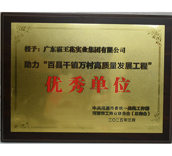 助力“百縣千鎮(zhèn)萬村高質量發(fā)展工程”優(yōu)秀單位